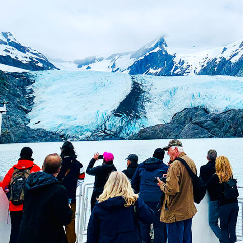 Portage Glacier Viewing on a Glacier Cruise.